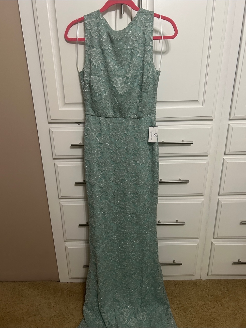 Windsor Lace Maxi Gown in Sage